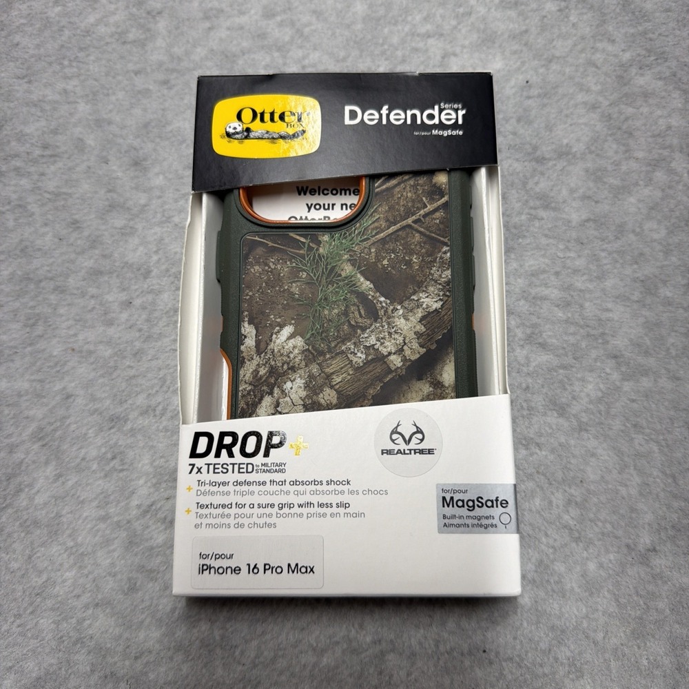 OtterBox iPhone 16 Pro Max Defender Series Case Case Only Built-in Magnets Camo